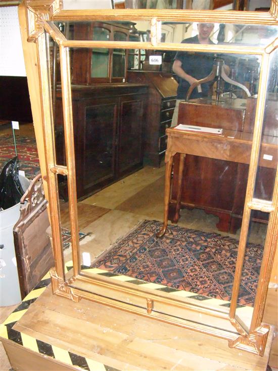 Large gilt wall mirror